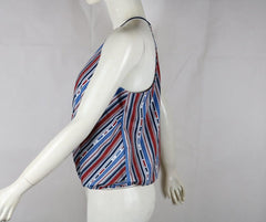 Lizeth Multi Color Spaghetti Strap Top