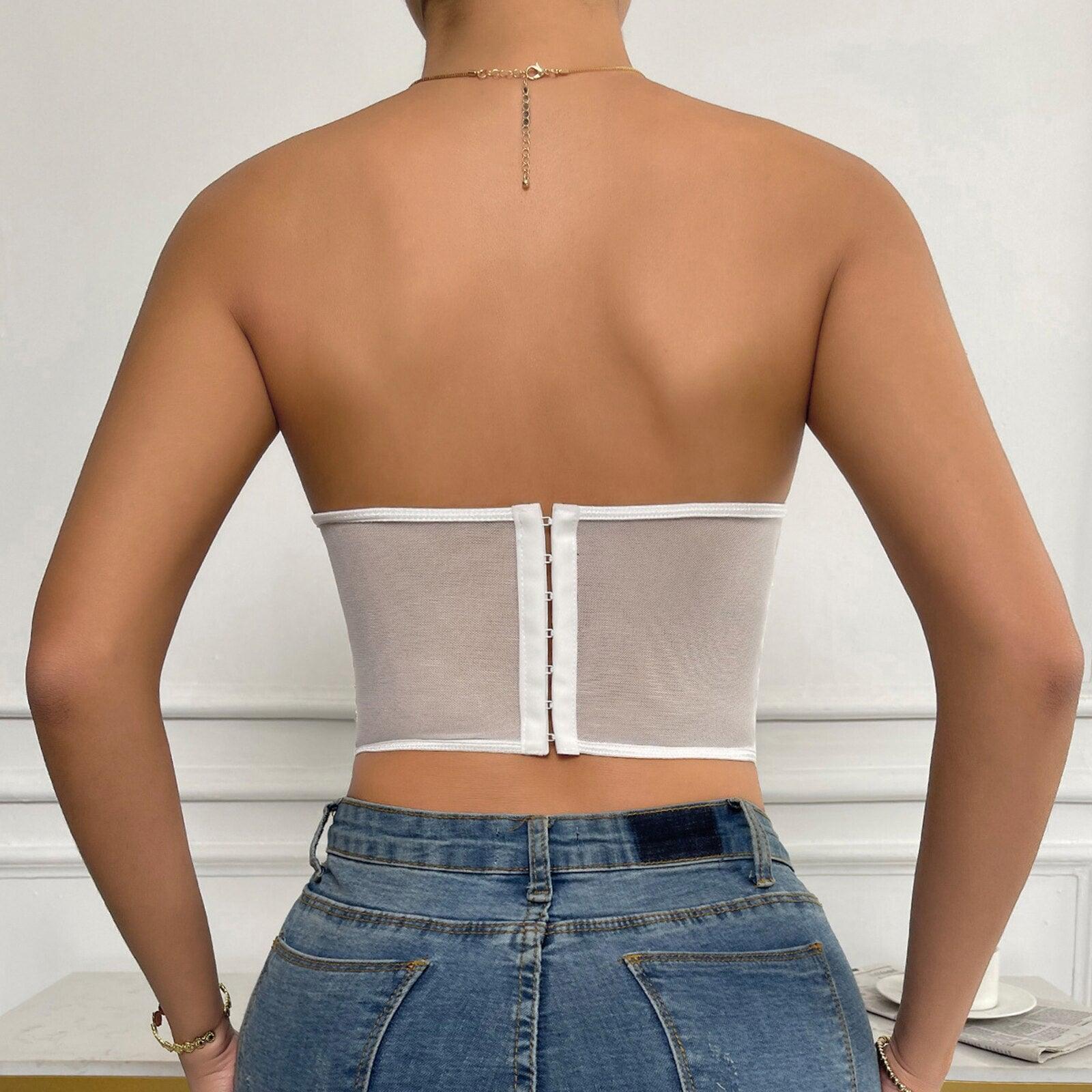 Lorraine Embroidered Floral Lace Corset Top
