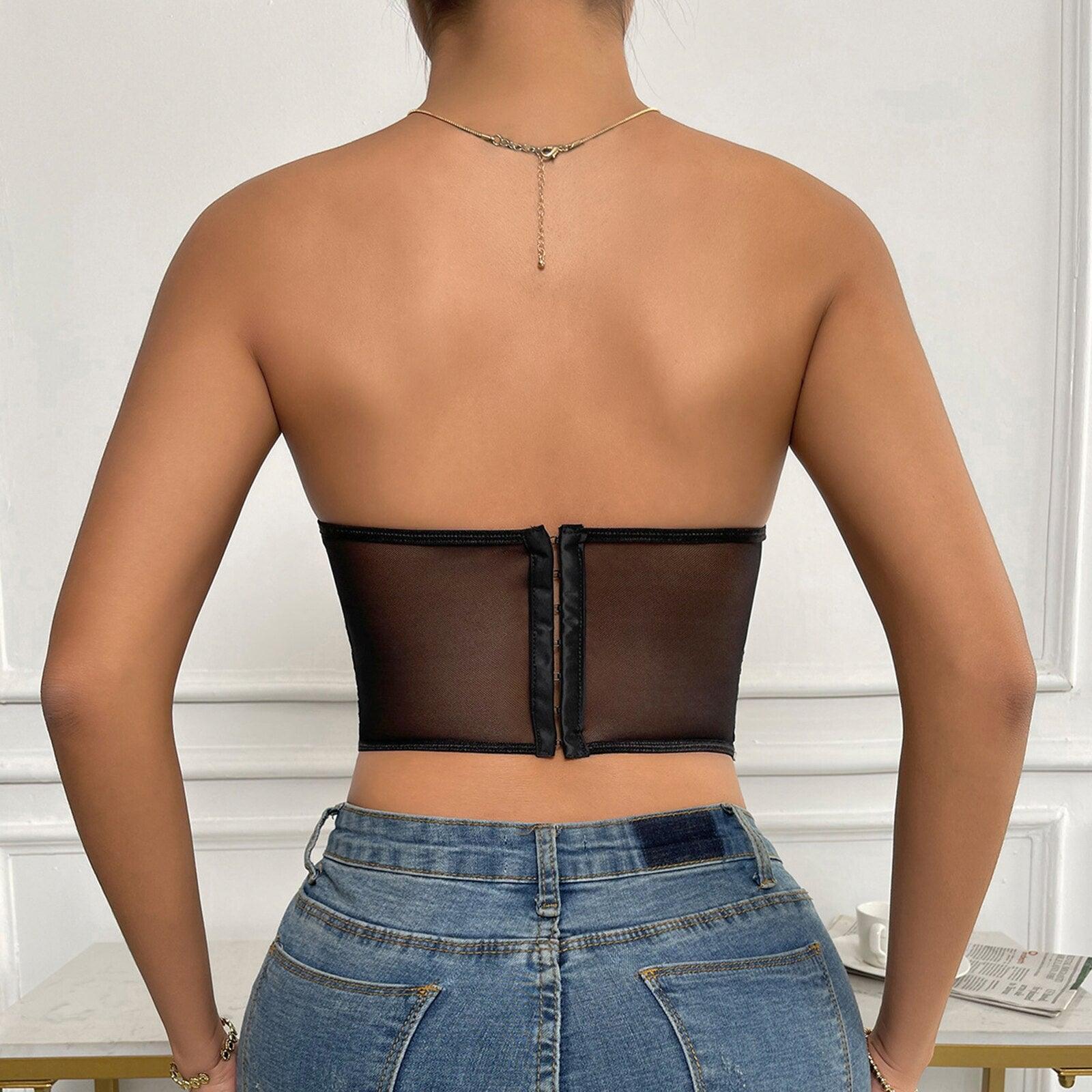 Lorraine Embroidered Floral Lace Corset Top