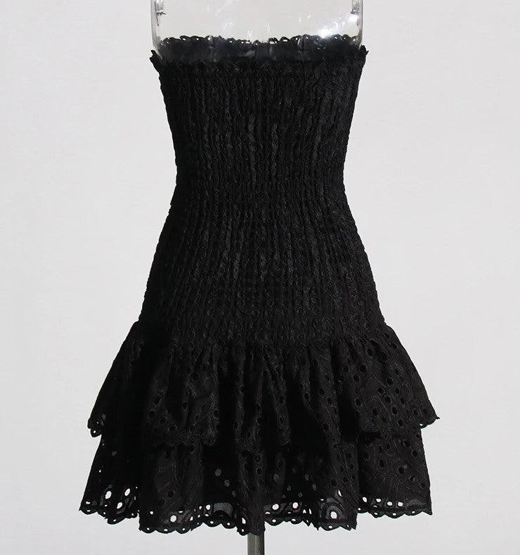 Megan Strapless Ruffle Mini Dress