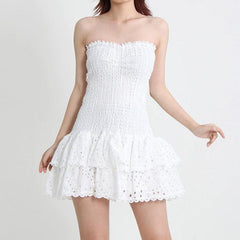 Megan Strapless Ruffle Mini Dress