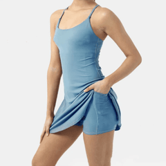 Shaniya Sports Dress Combined in Short Jumpsuit