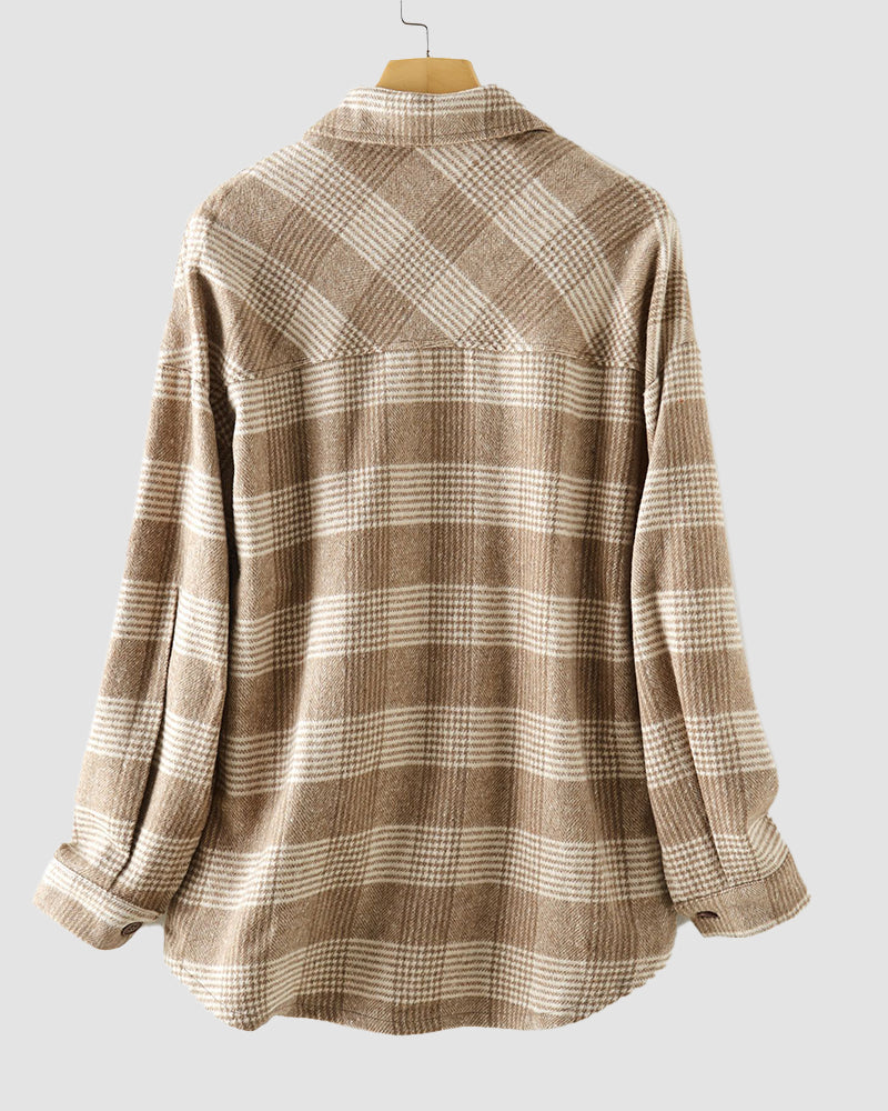Shirt Jackets Button Down Long Sleeve Collared Shacket Coats