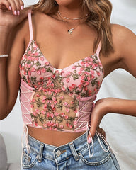 Floral Bralette Bralet Bra Tank Cami