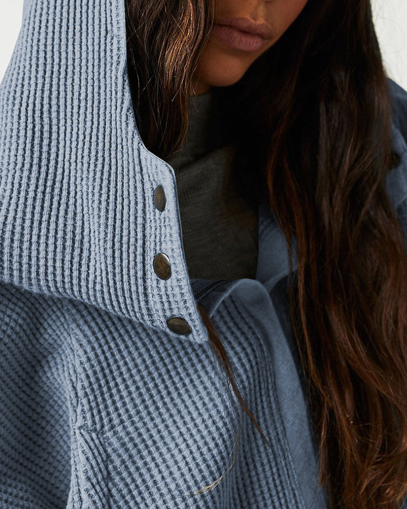 Long Sleeve Loose Slouchy Zip Hoodie Jacket