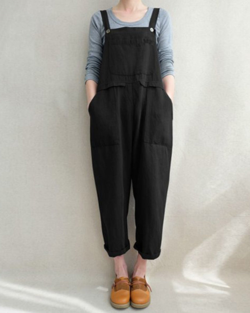 Overalls Baggy Bib Loose Overalls Jumpsuit Wide Leg Harem Casual Rompers