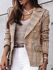 Casual Loose Plaid Blazer