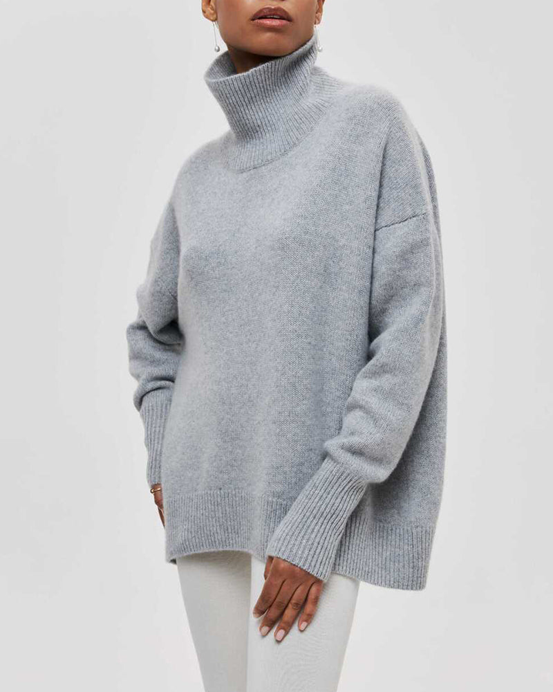 Turtleneck Sweater Knitted Pullovers Jumpers Tops