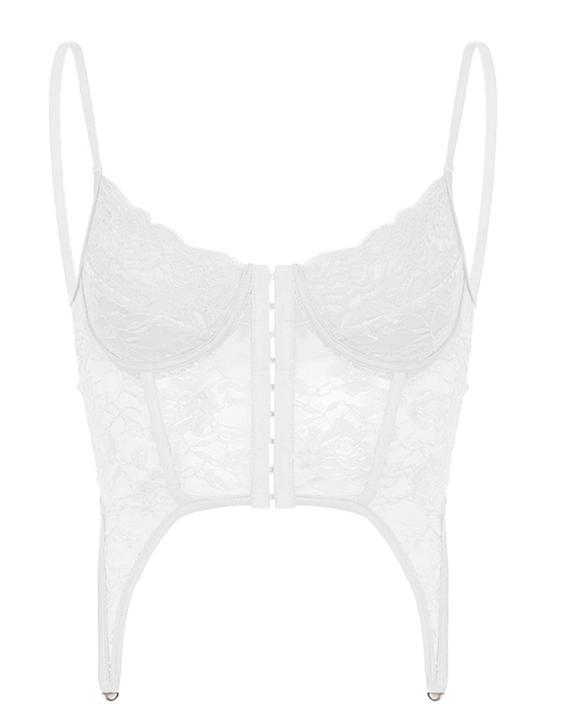 Lace V-Neck Breast Shape Vest