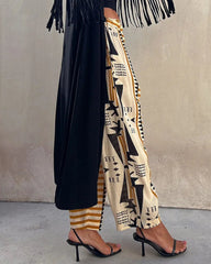 Summer Printed Harem Pants Mid-rise Casual Pants