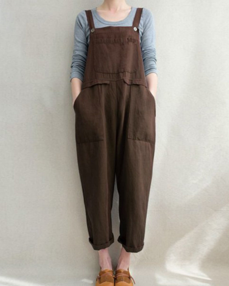 Overalls Baggy Bib Loose Overalls Jumpsuit Wide Leg Harem Casual Rompers