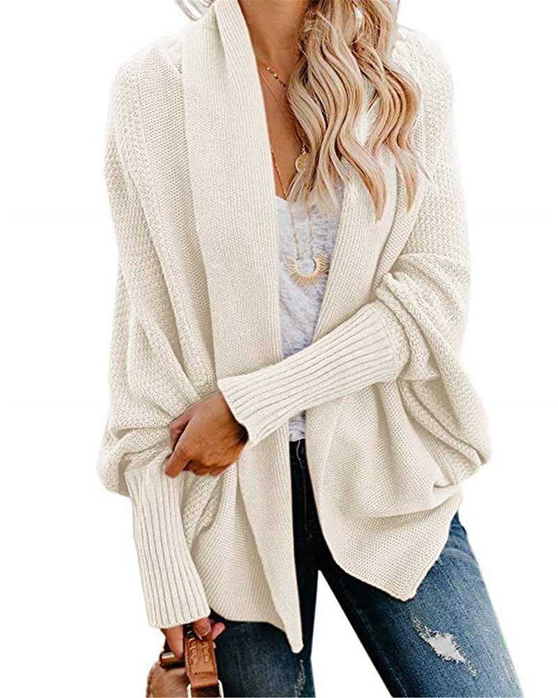 Knitted Casual Knitted Solid Cotton Winter Cardigan