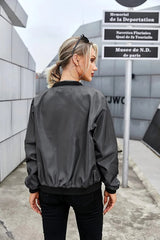 Bomber Zip Up Windbreaker Jacket - Zeagoo (Us Only)
