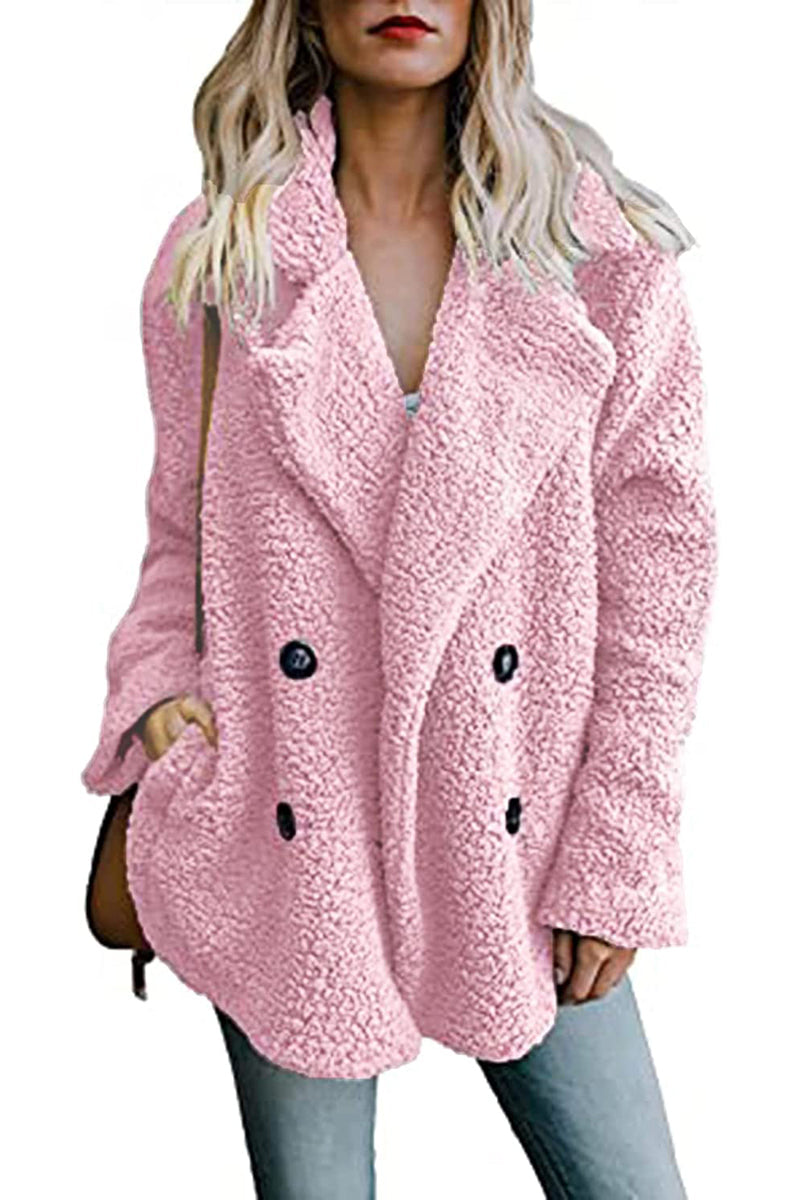 Faux Fur Coat Fuzzy Cardigan Warm Fleece Jacket - Zeagoo (Us Only)