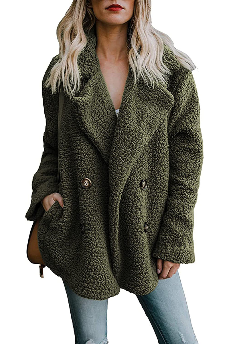 Faux Fur Coat Fuzzy Cardigan Warm Fleece Jacket - Zeagoo (Us Only)
