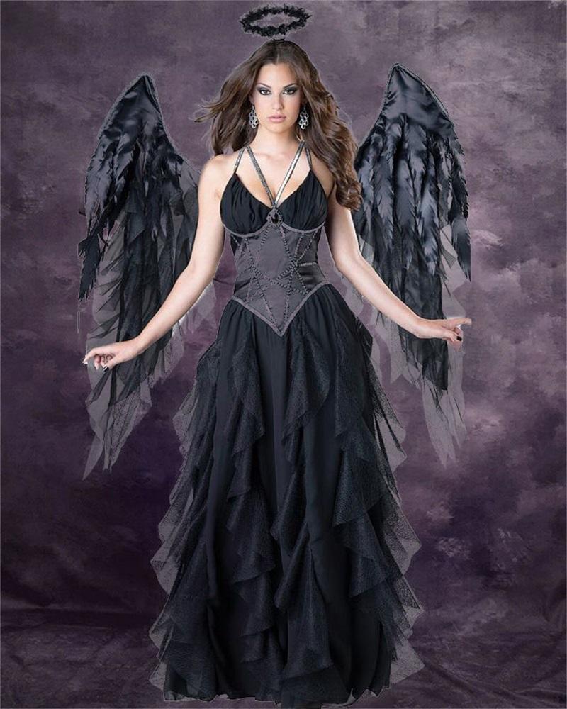 Dark Angel Costume Set Carnival Party Game Cosplay