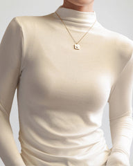 Half Turtleneck Long Sleeve Slim-fit Base T-shirt