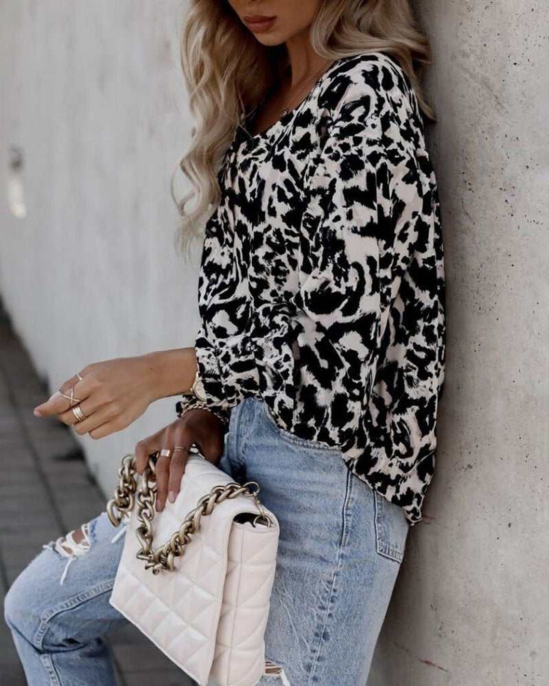 Pink Button Frill Cuffs Oversize Puff Sleeve Blouse