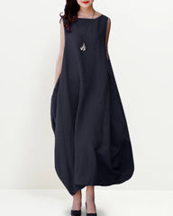 Sleeveless Casual Baggy Long Dress Maxi Dresses