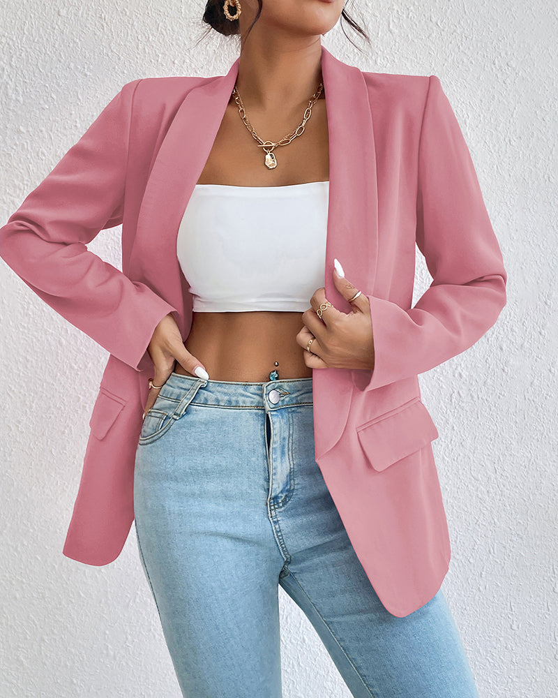 Fashion Suit Lapel Blazer Jacket