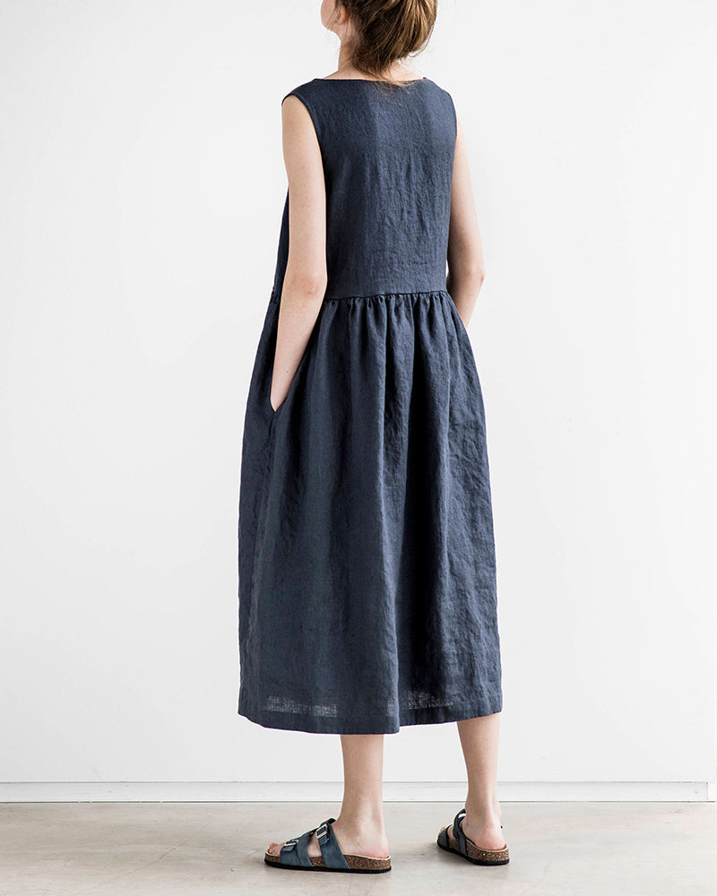Sleeveless Dress Loose Fit Maxi Dress