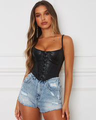 Corset Bralette Push Up Crop Top