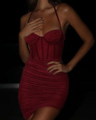 Halterneck Bodycon Mini Dress