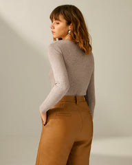 Sexy V-neck Sweater Slim Base Knitwear