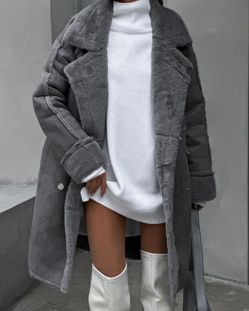 Women's Jackets Plush Jacket Warm Teddy Outerwear