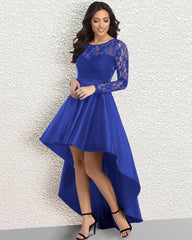 Asymmetrical Lace Bridesmaid Dress