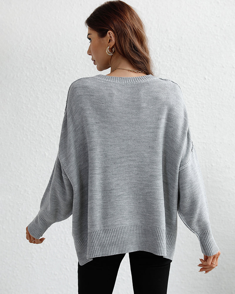 Long Sleeve Knitted Sweaters