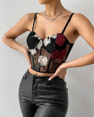 Floral Bralet Crop Tank