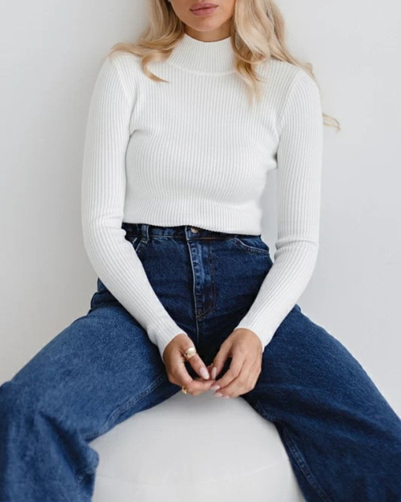 Turtleneck Knitted Base Sweater