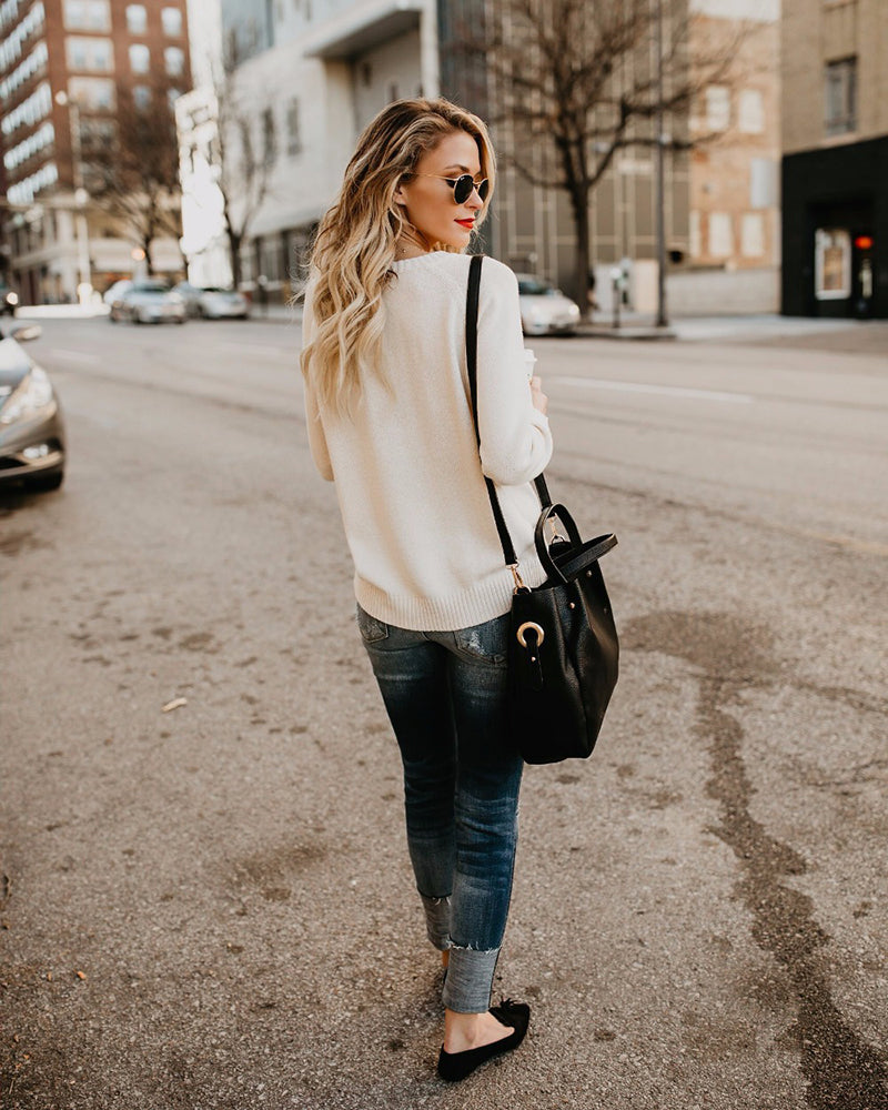 Love Heart Shirt Plus Size Pullover Sweater