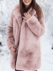 Teddy Bear Coat Fake Fur Brown Fur Coat
