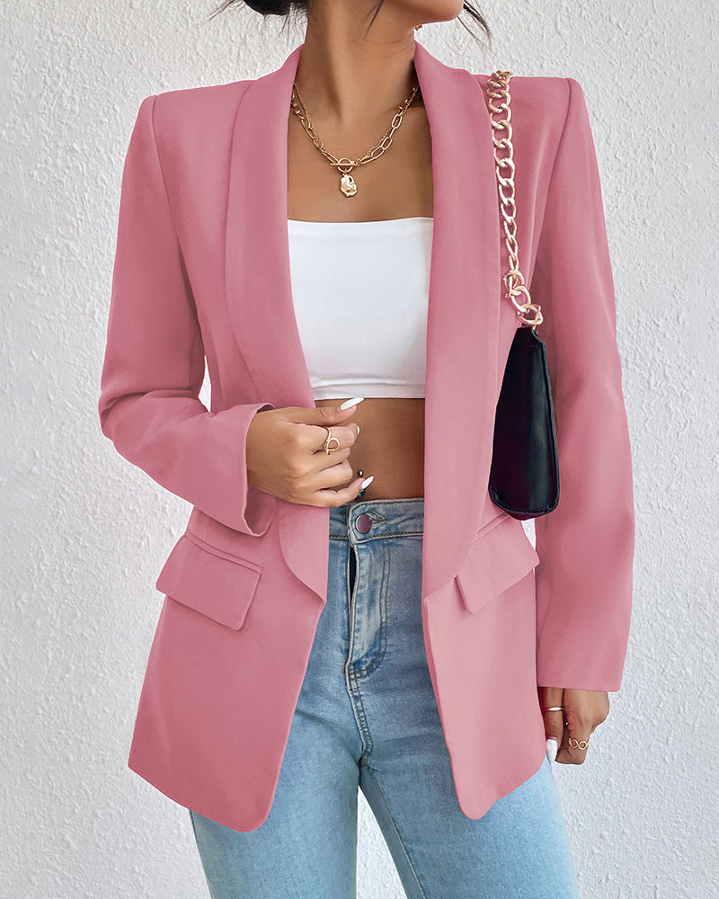 Fashion Suit Lapel Blazer Jacket