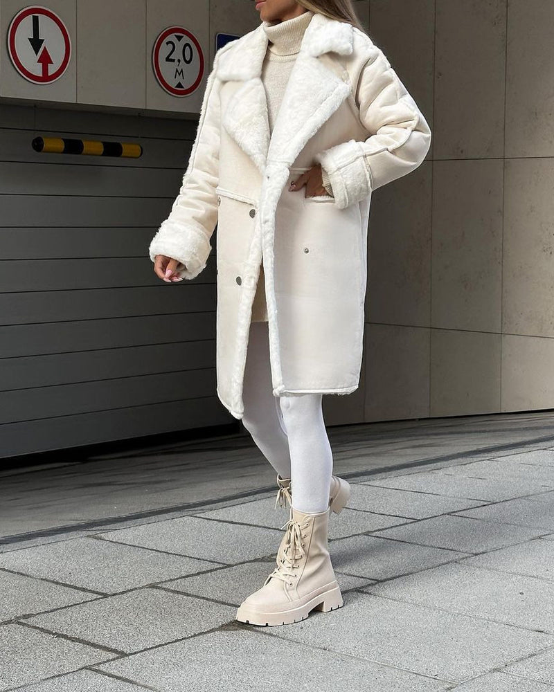 Women's Jackets Plush Jacket Warm Teddy Outerwear