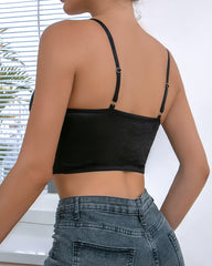 Thin Cup Lace Colorblock Bra Set Shaped Push Up Underwear Set