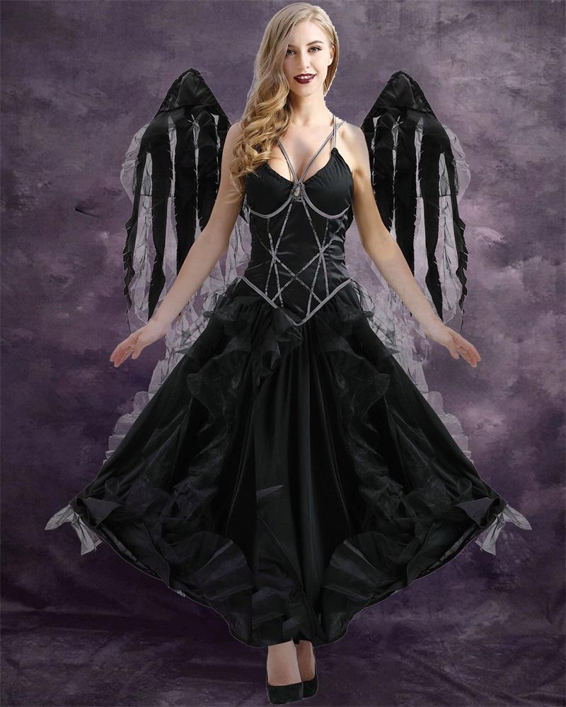 Dark Angel Costume Set Carnival Party Game Cosplay
