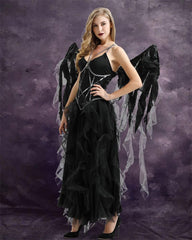 Dark Angel Costume Set Carnival Party Game Cosplay