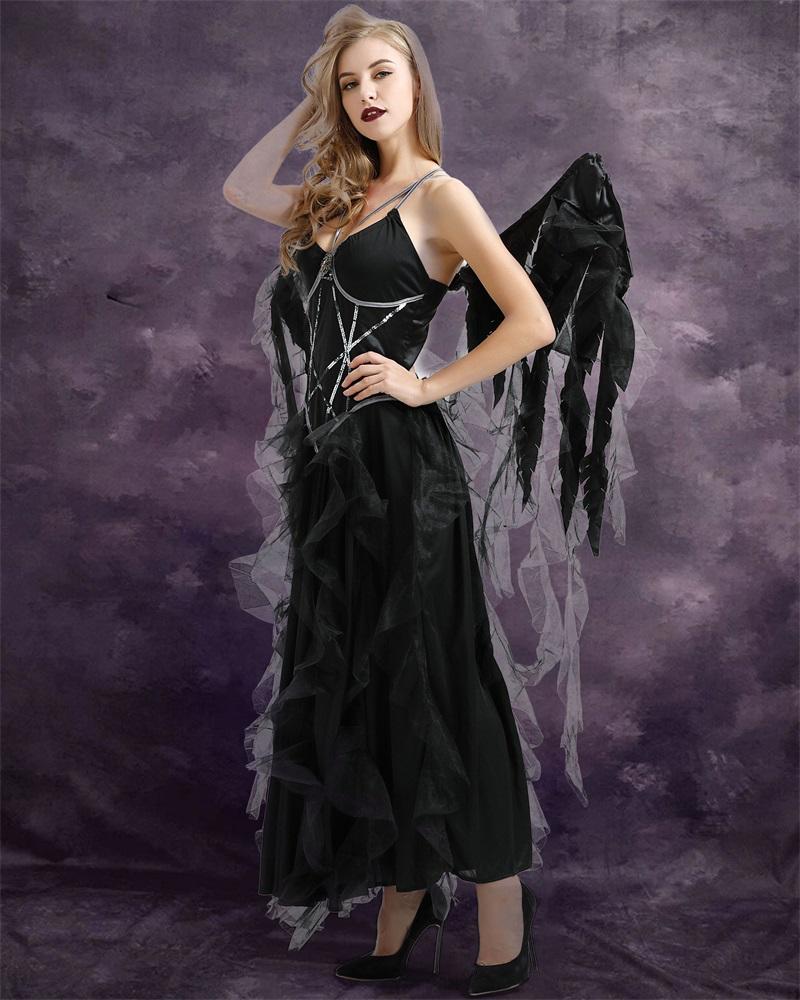 Dark Angel Costume Set Carnival Party Game Cosplay