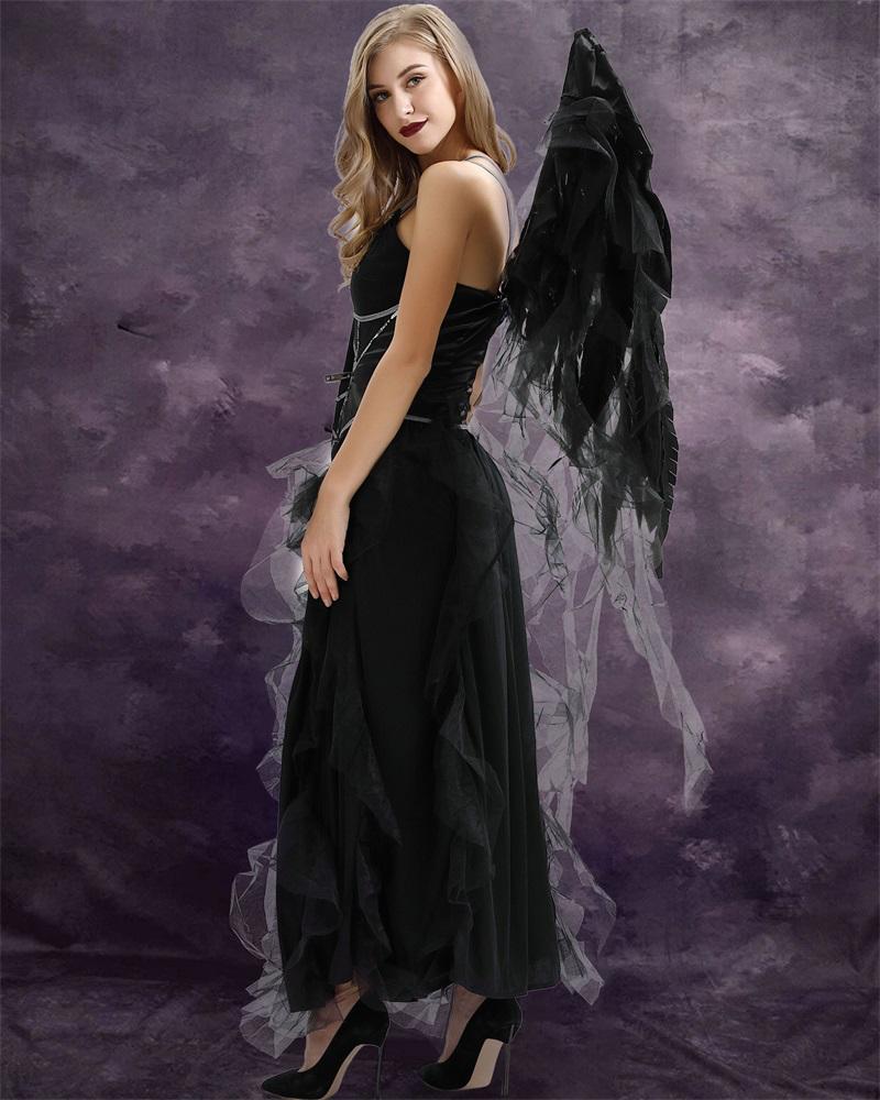 Dark Angel Costume Set Carnival Party Game Cosplay