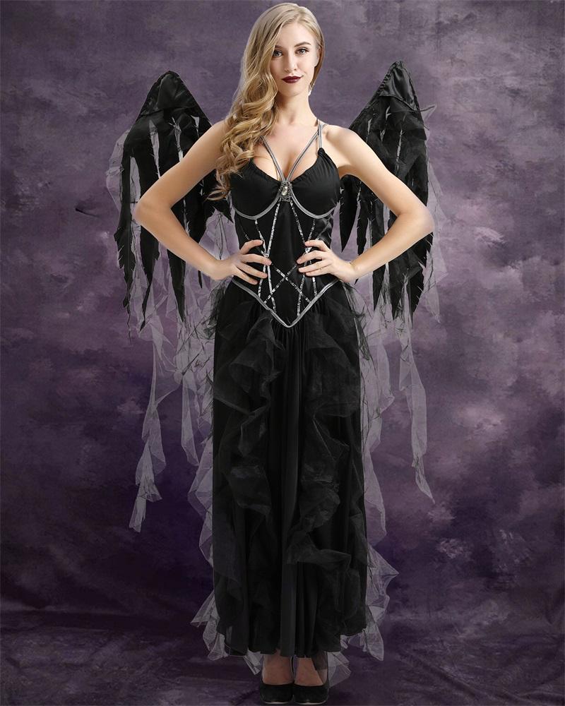 Dark Angel Costume Set Carnival Party Game Cosplay