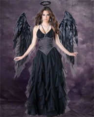 Dark Angel Costume Set Carnival Party Game Cosplay