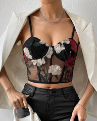 Floral Bralet Crop Tank