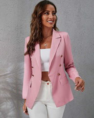 Long Sleeve Open Front Cardigan Jacket Work Office Blazer