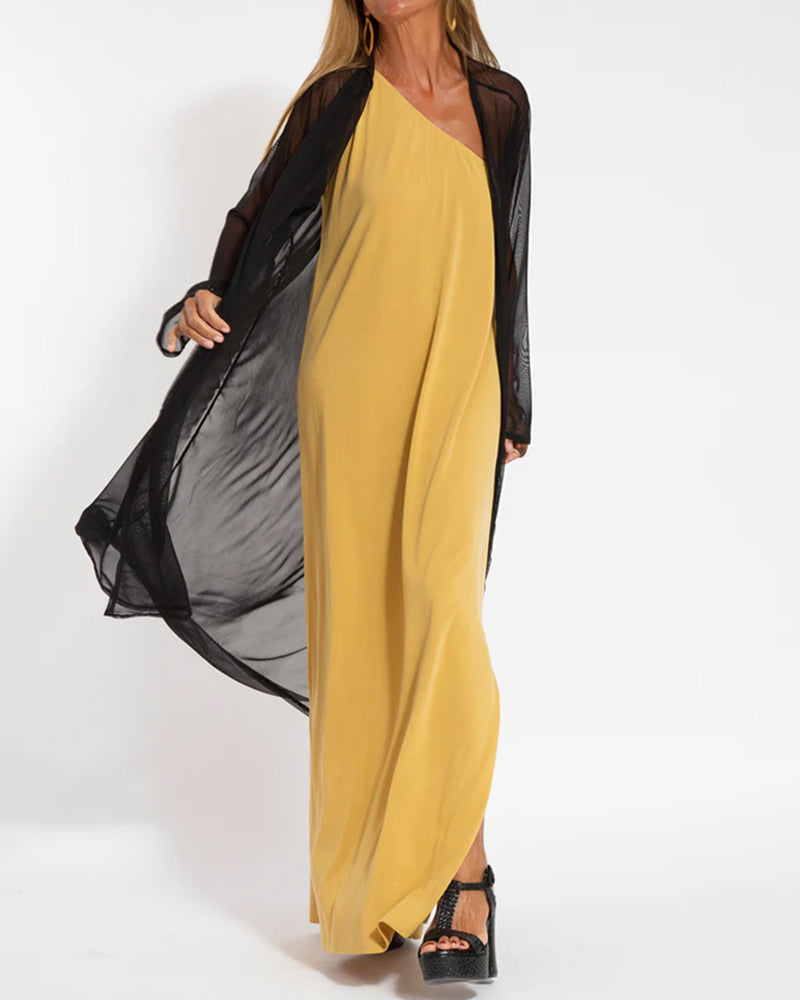 Elegant Solid Color Sleeveless Cardigan
