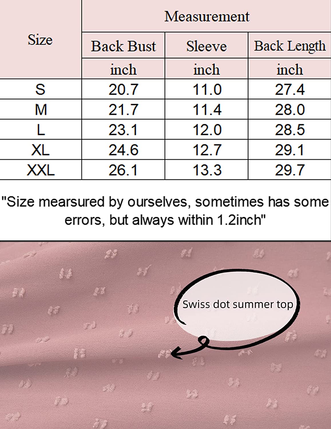 Women's Casual Swiss Dot Chiffon Summer Tops Round Neck Blouse Shirts Short Sleeve Work Office Loose Shirt - Zeagoo (Us Only)