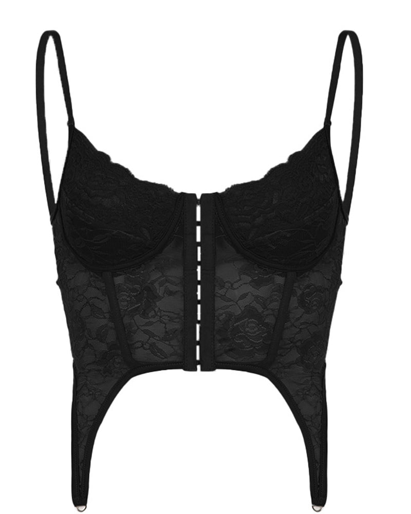 Lace V-Neck Breast Shape Vest