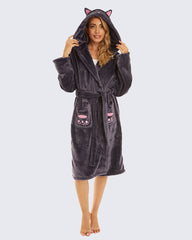 Flannel Hooded Pajamas Coral Fleece Velvet Robes